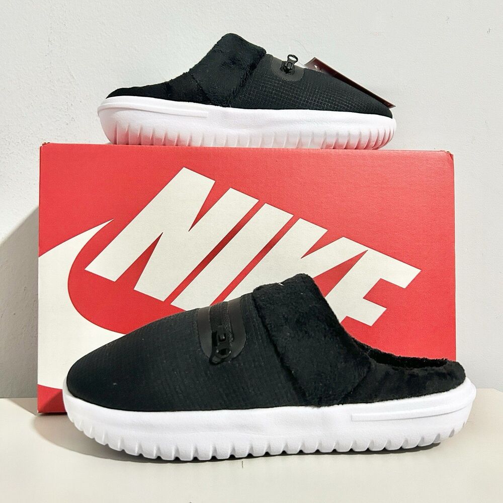 Nike Wmns Burrow “Black White” Women’s Size 7 Lifestyle Comfort Slip-On Sandals